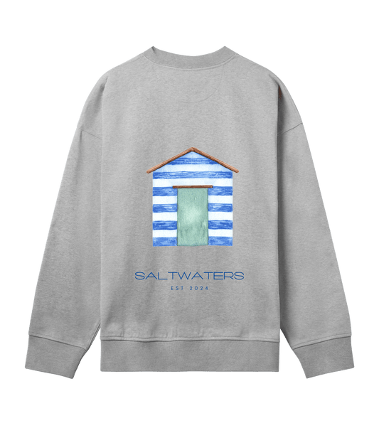 Saltwaters Grey/Cabine Boxy Mens Sweat - Saltwaters Clothing
