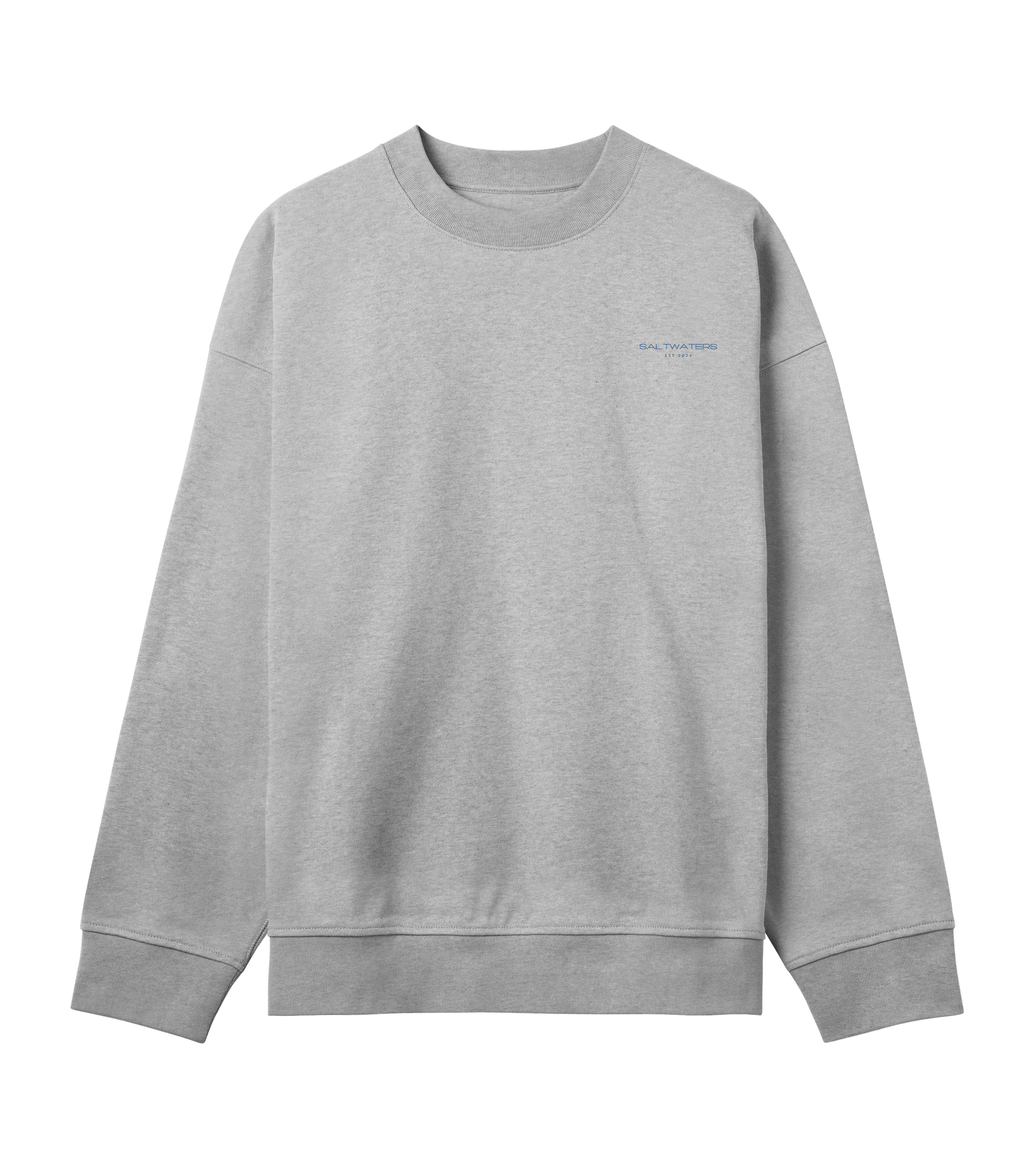 Saltwaters Grey/Blue Lobster Boxy Mens Sweat - Saltwaters Clothing