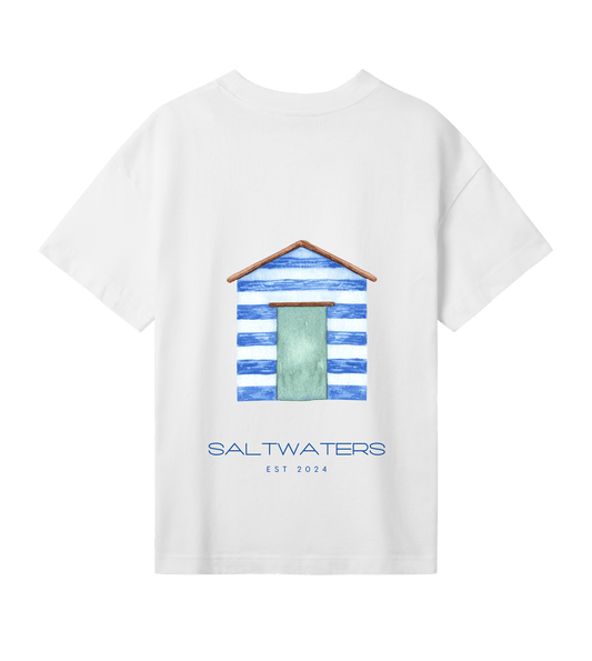 Saltwaters Off White/Cabine Oversized Womens Tee - Saltwaters Clothing