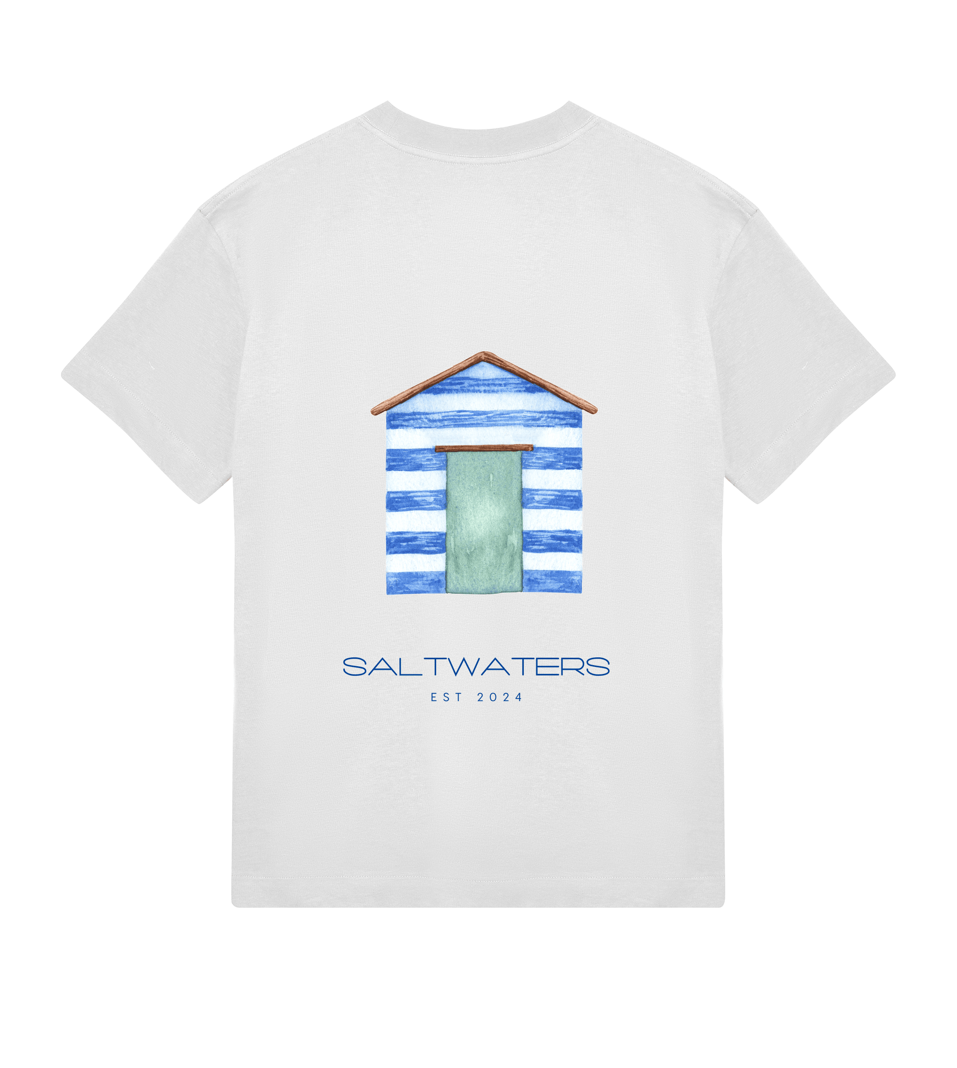 Saltwaters Off White/Cabine Boxy Mens Tee - Saltwaters Clothing