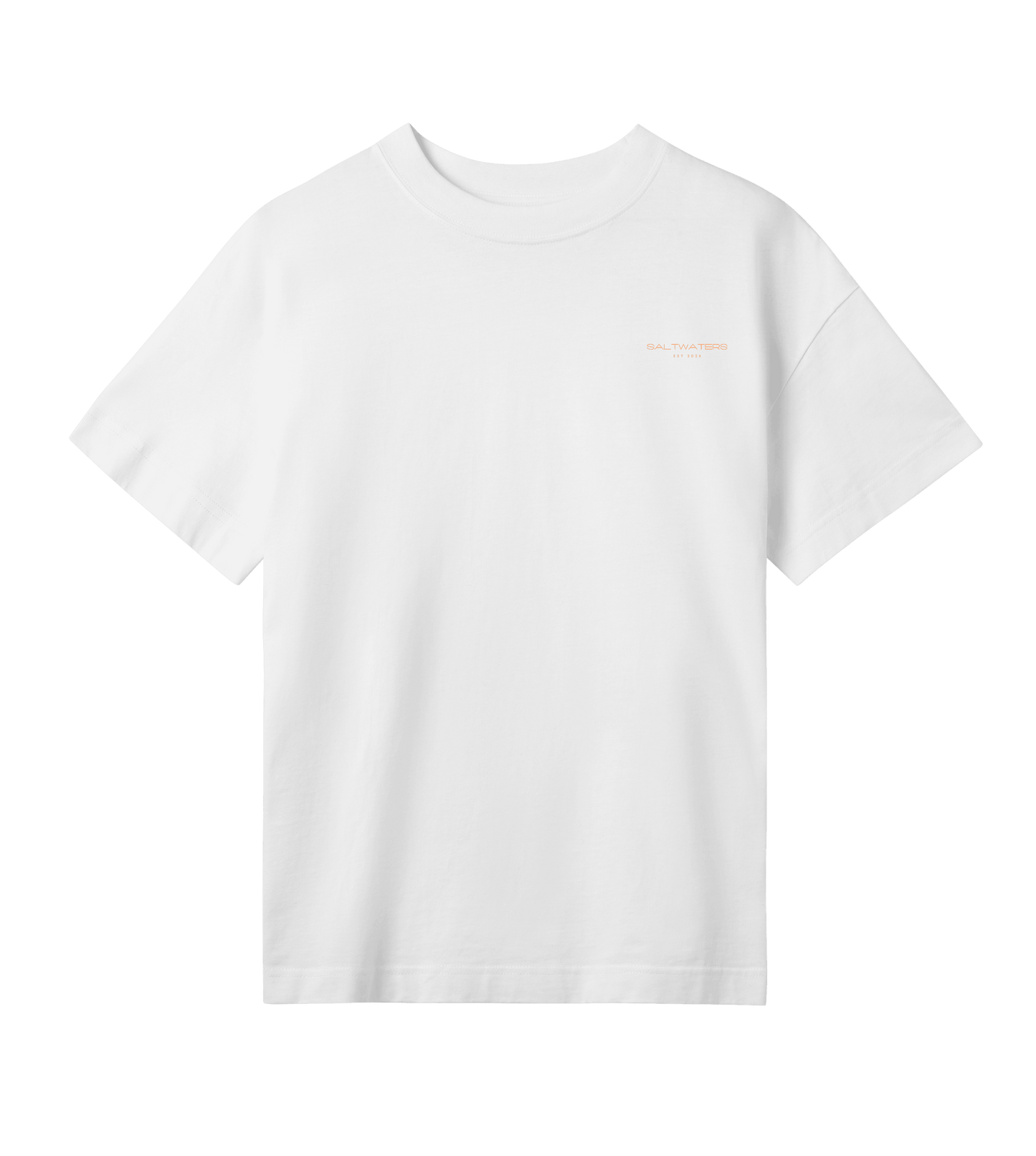 Saltwaters Off White/Sunset Oversized Womens Tee - Saltwaters Clothing