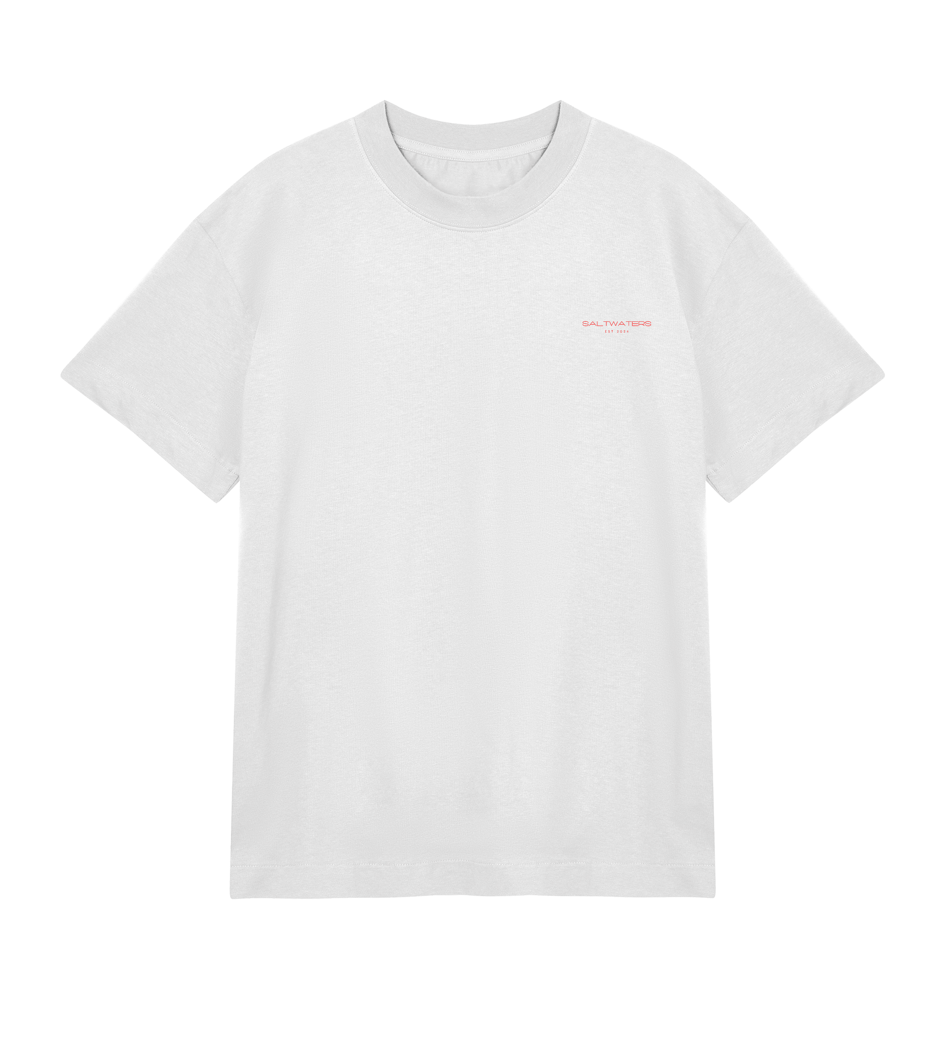 Saltwaters Off White/Red Chair Boxy Mens Tee - Saltwaters Clothing